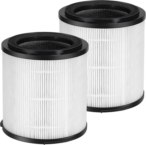 KJ150F-C02 True HEPA Replacement Filter for SilverOnyx 5-Speed Air Purifier, Large Room 500 sq ft for Pets, Smoke
