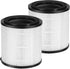 KJ150F-C02 True HEPA Replacement Filter for SilverOnyx 5-Speed Air Purifier, Large Room 500 sq ft for Pets, Smoke