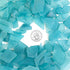 CYS EXCEL Sea Glass 16 Ounces Light Blue, Crushed Glass Vase Filler for Aquarium Nautical Décor