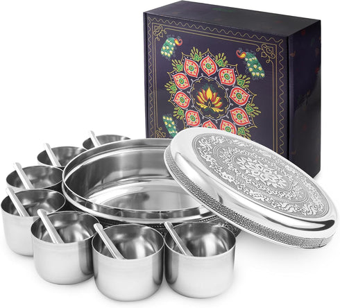 7 7 7 8 Inch KSJONE Designer Spice Container Masala Dabba, Spice Jars, Holds Spices, Spice Container Box, Polished