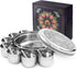 7 7 7 8 Inch KSJONE Designer Spice Container Masala Dabba, Spice Jars, Holds Spices, Spice Container Box, Polished
