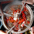 4 Pcs Long Cooking Chopsticks, Reusable Stainless Steel and Natural Wooden Extra Long for Hot Pot Cooking