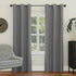 Sun Zero Easton Energy Saving Blackout Grommet Curtain Panel, 40" x 95", Gray Color
