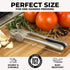 Zulay Kitchen Premium Garlic Press Set, Rust Proof & Dishwasher Safe, Easy-Squeeze with Silicone Peeler