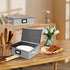 homyfort Platter Storage Case, Hard Shell China Storage Containers with 5 Felt Dividers, Stackable Platter Storage