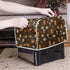 Toaster Dust Cover for 2 Slice Microwave Oven, Stain Resistant Kitchen Appliance Cover with Handle, Coffee Dessert Brown