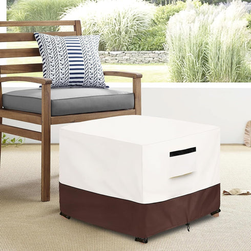 Cover,22W 22D 18H inch,Waterproof 3-Piece Set Patio Ottoman x x Square Patio Small Side Table Cover,Suitable