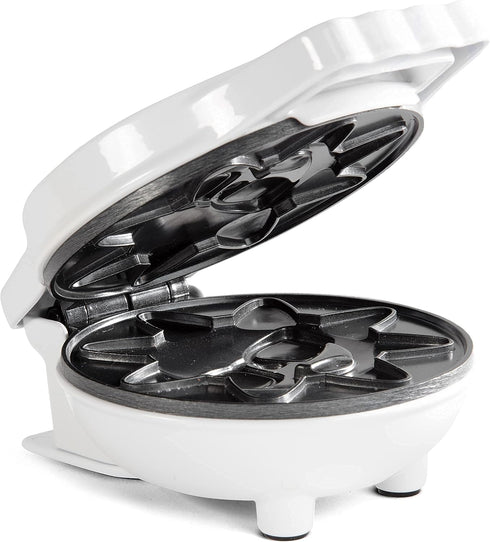 Rise & Shine Mini Sun Waffle Maker, Personal-Sized 4" Sunshine Smile Waffles for Kids and Adults, Non-Stick