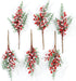 CraftMore Snowy Berry and Pine Pick, 14" Set of 6