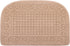 VANZAVANZU Half Round Kitchen Rug, Anti-Fatigue Non-Slip Mat, Machine Washable 27" x 18" (Beige)