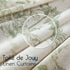 jinchan 63 Inches Country 2 Linen Toile Curtains Long for Living Room Toile de Jouy Floral Curtains French Farmhouse