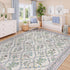 5x7 Purple Rug for Girls Room, Washable Boho Floral Area Rugs for Living Room, Cute Ultra-Thin Non Slip Indoor Girls