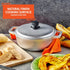 IMUSA 2.6 Quart Traditional Caldero with Lid, Silver, Made in Colombia