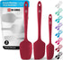 di Oro Living Silicone Spatula Set - 3-piece 600F Heat-Resistant Baking Spoon & Spatulas, Pro Grade Non-stick Rubber