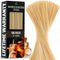 Zulay Kitchen Authentic Bamboo Skewers, 100, 14" Heavy-Duty Roasting Sticks for Grilling & Camping