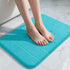 Yimobra Memory Foam Bath Mat, Super Soft Non Slip 24x17 Inch, Quick Dry, Machine Washable, Lake Blue