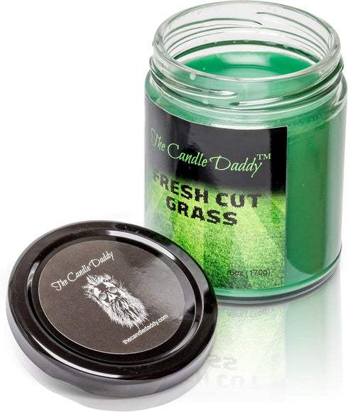 Fresh Cut Grass Candle - 6 oz Jar Candle with up to 40 Hour Burn Time