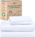 California Design Den Percale Full Size Sheet Sets, Deep Pocket 100% Organic Cotton, GOTS Certified, White Sheets