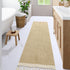 2x7 Lahome Belle Boho Laundry Room Rug, Runners for Hallways Lightweight Entry Woven Cotton Runner Rug with Tassels