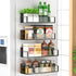 HuggieGems 4 Pack Magnetic Spice Storage Rack Organizer for Refrigerator and Oven, Clear