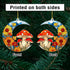 2D Flat Faux Stained Glass Mushroom Acrylic Ornament, Mushroom Ornaments for Christmas Tree, Mushroom Gifts for Women