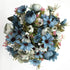 CATTREE Artificial Peony Bud Mixed Flowers, 4pcs Silk Fake Flowers Bouquet for Home Garden Office Decor