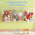 Dmticoasis Stuffed Animal Storage Metal Tube Small Toy Storage Organizer with Elastic Cord, Multifunctional Garage Ball