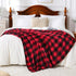 Viviland Checkered Blanket Throw, Soft Fuzzy Cozy Buffalo Plaid Blanket for Couch, 50x60 Inches