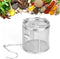 Seasoning Strainer, Stainless Steel Spice Filter with Chain Hook for Cooking, Mesh Design Tea Ball Strainer (10 * 10cm)