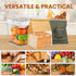 2 Pack 25 Pack Countertop TomCare Larger Bread Box and Linen Bread Bags and Thicker Paper Bread Bags With Tin Ties