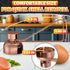 Egg Cracker Tool for Raw Eggs Egg Shell Opener for Soft-Boiled Shell Tops, Stainless Steel Topper with Ergonomic