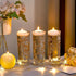 Tondiamo 24 Pcs Artificial Pearl String for Floating Candle, Faux Pearls Beads for Party Decoration