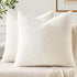 EMEMA Pack of 2, 22 x 22 Inch, Textured Boucle Throw Pillow