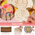 Reallnaive 45 4 Inch Pcs Flower Wooden Coasters Painting Kit, Paint Your Own Boho Coasters with Markers, Mothers Day