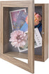 Frametory 8.5x11 Shadow Box Frame - Front Opening, 2 inch Depth Display Box for Wall and Tabletop, Memory Box (Tan)