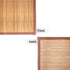 2 BambooMN Natural Slat Bamboo Table Runner with Fabric Border, Home Decor - Brown with Brown Border - Piece