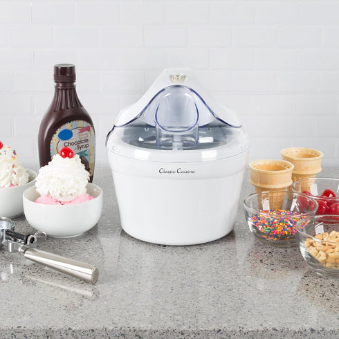 Frozen 1 Ice Cream Maker- Also Makes Sorbet, Yogurt Dessert, Quart Capacity Machine with Included Easy To Make Recipes