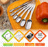 Spring Chef Stainless Steel Measuring Spoons Set of 7 with Leveler, Nesting Kitchen Gadgets for Baking & Cooking