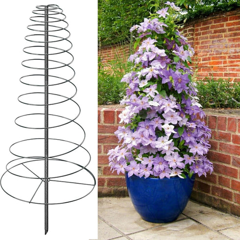 VRIEZOP Spiral Frame Trellis for Climbing Plants Outdoor Indoor - 44" Adjustable Heavy
