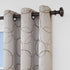ECLIPSE Meridian Modern Blackout Thermal Grommet Window Curtain, Linen, 42 in x 84 in, 1 Panel for Bedroom or Living