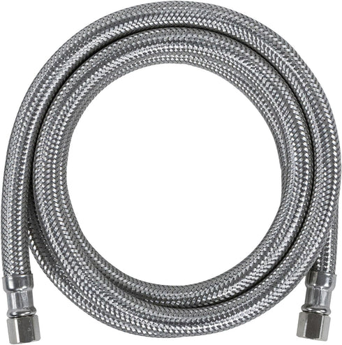 Certified Appliance Accessories Ice Maker Water Line: 7 Feet, PVC Core with Premium Braided Stainless Steel