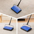 Yocada Carpet Sweeper Cleaner for Home Office, Dark Blue, Low Carpets and Rugs, Pet Hair Dust Cleaning Brush