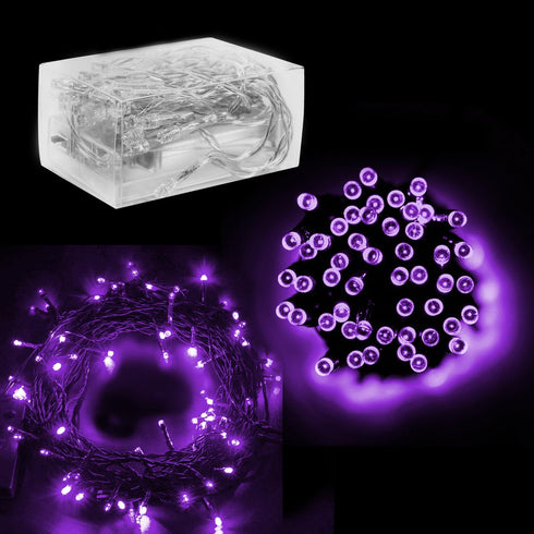 Super Z Outlet 30 Mini Bulb LED Fairy String Lights, 158" Long in Purple for Home Decoration, Christmas, Wedding