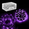 Super Z Outlet 30 Mini Bulb LED Fairy String Lights, 158" Long in Purple for Home Decoration, Christmas, Wedding