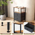 Smoproper 2 Nightstand with Charging Station, Bedside End Table with Fabric Drawers for Bedroom, Side Table with USB