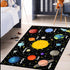 3'5' Planet Rug Space Adventure Theme Boys Bedroom Carpet Galaxy Floor Mat with Solar System Planets Galaxy Decor Kids