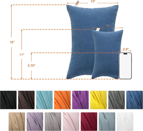 13"x18" NTBAY Toddler Pillows, Down Alternative Pillows, Machine Washable - Soft and Breathable Travel Small Pillows