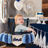1st 1st High Chair Banner Birthday Boy - One High Chair Banner,Boy Tassel Garland,Boho Birthday Decor,Tassel And Canvas