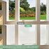 Frosted Glass Window Film, 17.3x236.2 Inches Non-Adhesive Privacy Film, Anti-UV for Bathroom Home and Office