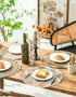 CcHhyyt Set 6 of Boho PVC Round Placemats for Dining Table Mandala Table Mats Washable Heat Resistant Placemats Retro